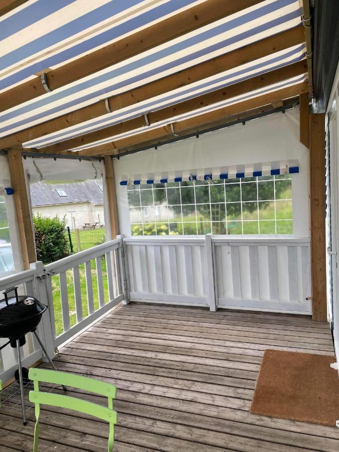 Mobil-home 4/6 Personnes , terrasse couverte ,piscine chauffée . Biville-sur-Mer Exterior foto